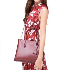 Kate Spade Crossbody Bag Saffiano Leather With Matching Wallet Eva Cherrywood